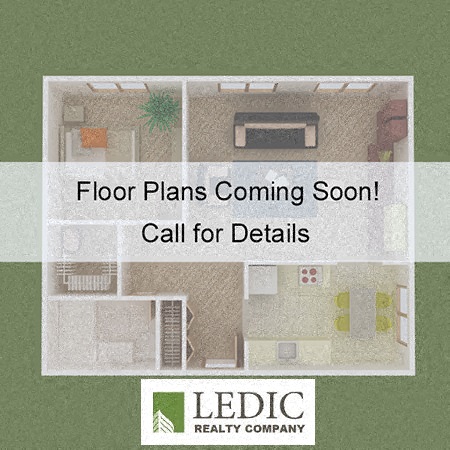 Floor plan for 3 beds, 1 bath, 930 sqft